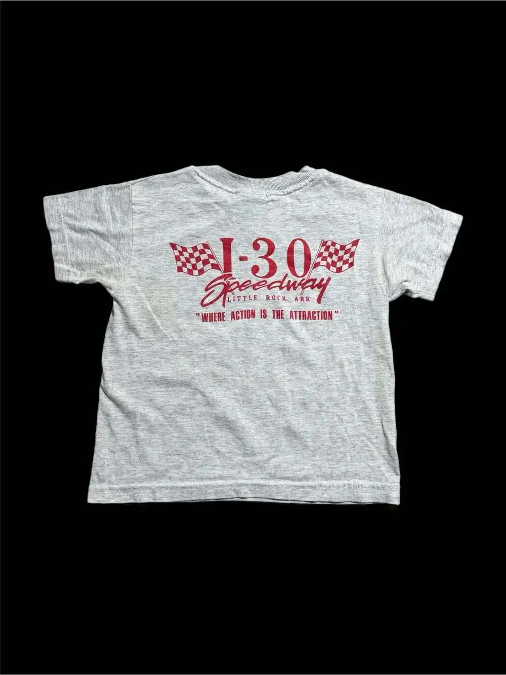 Vintage Hanes Bad Attitude I-30 Speedway Little Rock Arkansas Racing T-Shirt Tod